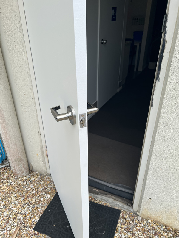 standard external door lock