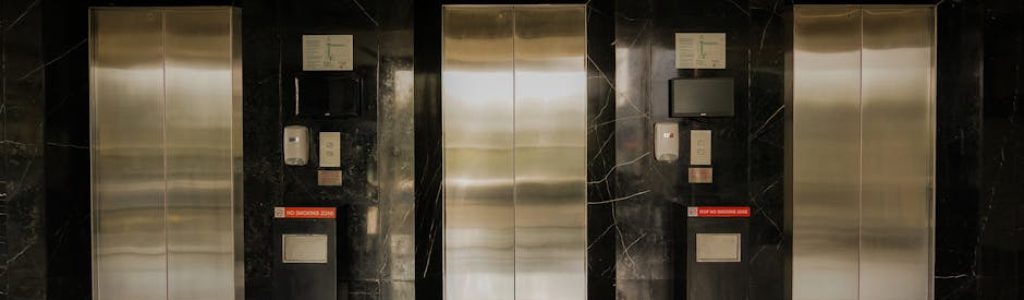 elevator access card modern lobby - elevator access card