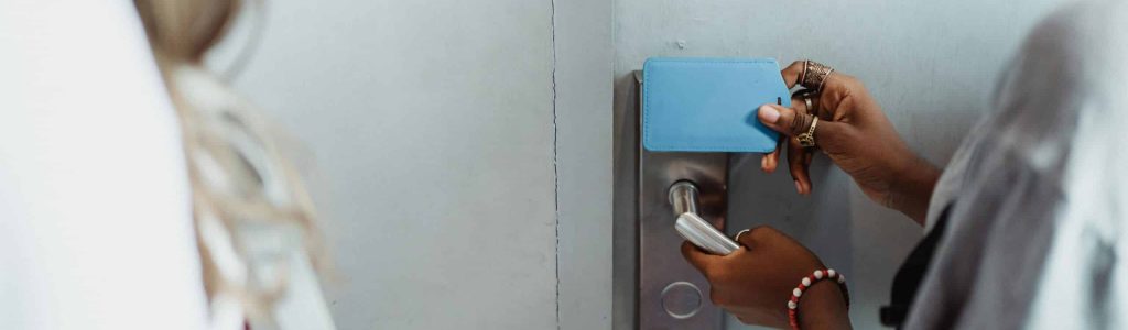 advanced access systems modern commercial building keyless entry