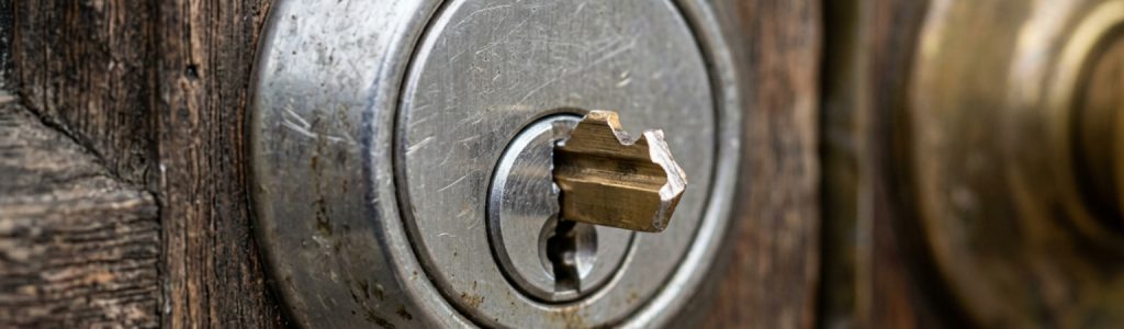 broken key snapped inside a door lock